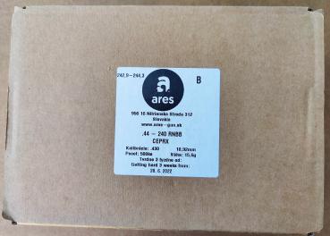 Preview: .44 Geschosse, 240 Grain RNBB, Diameter .430", 500 Stück, CPRX komplett beschichtet